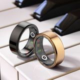 5ATM Waterproof Health Monitor Smart Ring with Charging Case